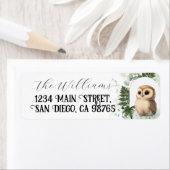 Étiquette Bois animal Green Forest Book pour bébé (En situation)