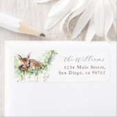 Étiquette Bois Animaux Forêt Végétation Bébé Garçon Douche (En situation)