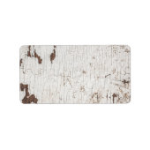 Étiquette Bois blanc de Vintage (Devant)
