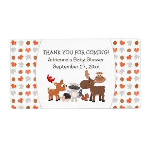 Étiquette Bois Bouteille d'eau animal ou préférez les étique