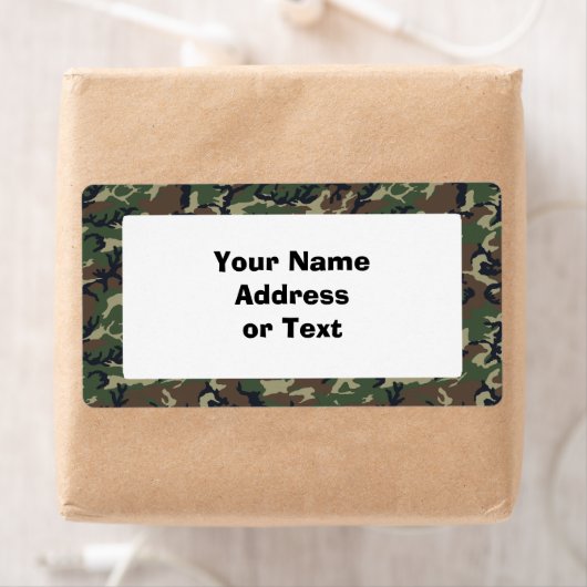 Étiquette Bois de Camouflage (En situation)