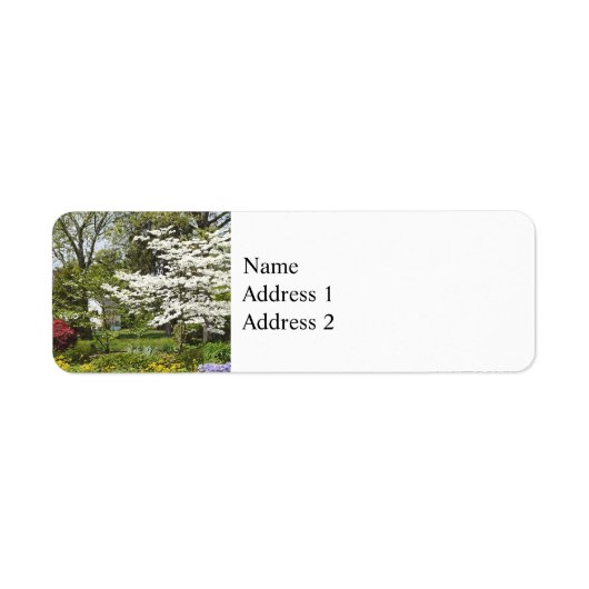 Étiquette Bois de chien en fleurs (Devant)