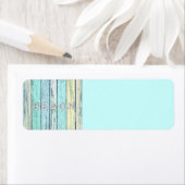 Étiquette Bois de Driftwood Rustique Beach (En situation)