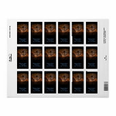 Étiquette Bois de grange primitif Loin de sauvagine de l’Oue (Feuille entière)