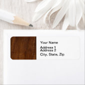 Étiquette Bois de laiton (En situation)