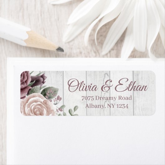 Étiquette Bois de Rose roux (En situation)