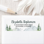 Étiquette Bois et montagnes Aventure inspirée (En situation)