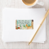 Étiquette Bois Forêt de cerf Chouette renard Chouette Animal (En situation)