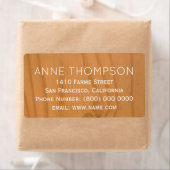 Étiquette bois rustique faux clair avec nom (En situation)