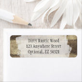 Étiquette Bois rustique Grunge Vintage Carreaux peints (En situation)