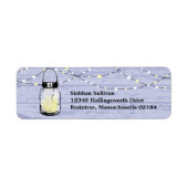 Étiquette Bois rustique pendage Mason jarres et Mariage d'éc (Devant)