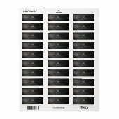 Étiquette Bois rustique vert Moderne Adresse de retour Label (Feuille entière)