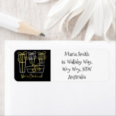 Étiquette Boîte cadeau funky (En situation)