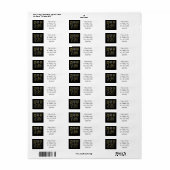 Étiquette Boîte cadeau funky (Feuille entière)