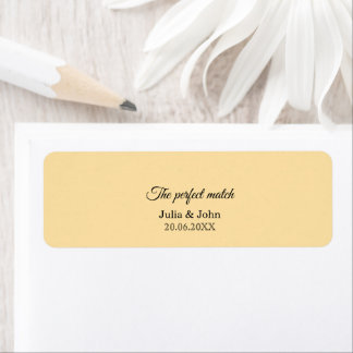 Étiquette Boîte d'allumettes Mariage Parfait – Édition Premi