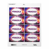 Étiquette Boîte de mouvement cosmique de l'espace extra-atmo (Feuille entière)