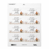 Étiquette Boîte d'œufs de ferme à l'aquarelle Script  (Feuille entière)