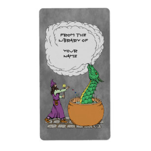 Étiquette Boîtier Wizard et Dragon