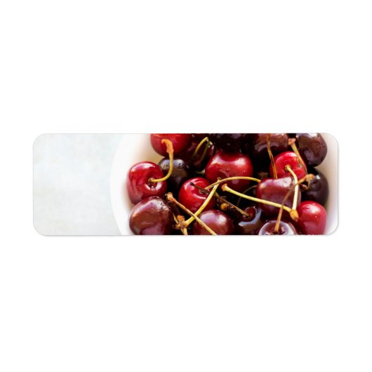 Étiquette bol de cerises (Devant)