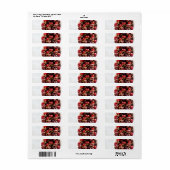 Étiquette bol de cerises (Feuille entière)