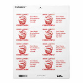 Étiquette Bon Noël (Feuille entière)