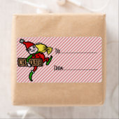 Étiquette Bonbons Vintages Noël Elf personnalisable (En situation)