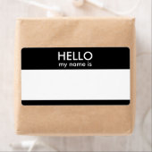 Étiquette BONJOUR mon nom est (En situation)