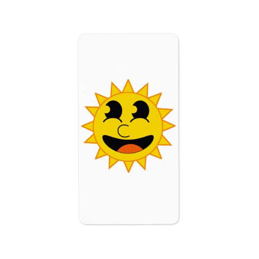 Étiquette Bonjour Soleil (Devant)