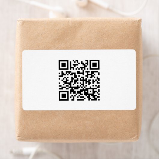 Étiquette Bonne année ! -- Code QR (En situation)