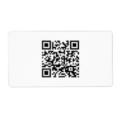 Étiquette Bonne année ! -- Code QR (Devant)