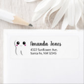 Étiquette Bonne dentition Dentaire Souriante Mignonne Adress (En situation)