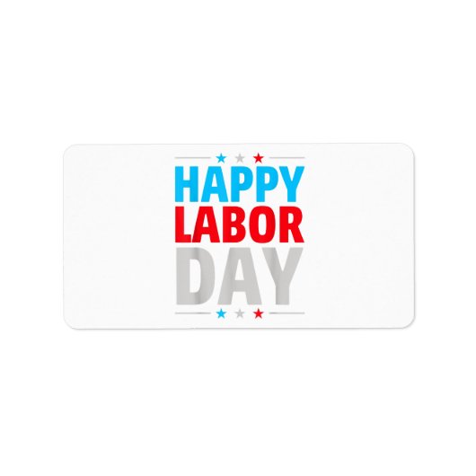 Étiquette Bonne fête du travail ! (Devant)