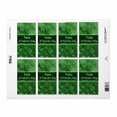 Étiquette Bonne Saint Patrick's Day (Feuille entière)