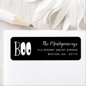 Étiquette Boo Halloween (En situation)