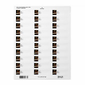 Étiquette Book géographique (Feuille entière)