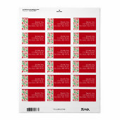 Étiquette Boomerangs rétro (Feuille entière)