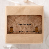 Étiquette Boots Cowboy (En situation)