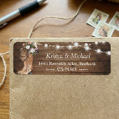 Étiquette Boots Floraux Rustiques Pays