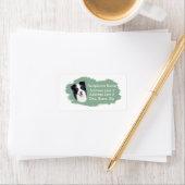 Étiquette Border Collie Address Labels (En situation)