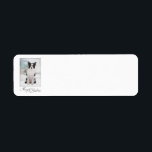 Étiquette Border Collie Christmas Return Address Labels<br><div class="desc">These Christmas Return Address Labels are a perfect match for our Border Collie Christmas Cards. CUSTOMIZE THEM NOW! with your address - or later with your home computer and printer.</div>