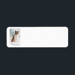 Étiquette Border Collie Christmas Return Address Labels<br><div class="desc">These Christmas Return Address Labels are a perfect match for our Chocolate Border Collie Christmas Cards.</div>