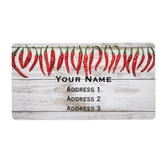 Étiquette Border de Pepper (Devant)