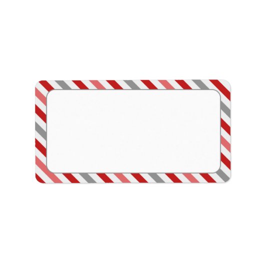 Étiquette Bordure de bande de bonbons (Devant)