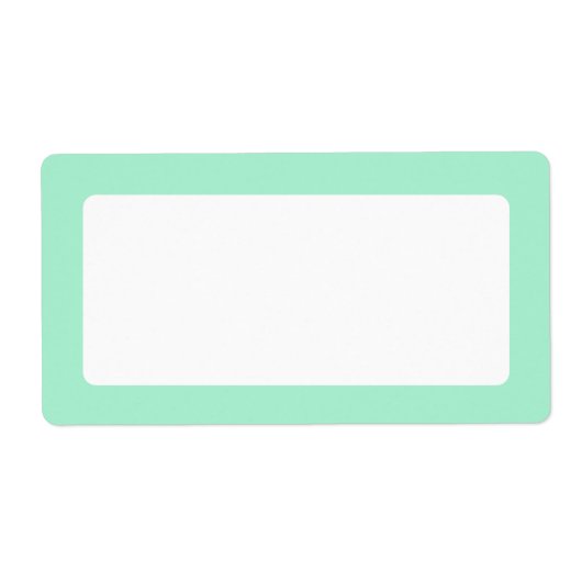 Étiquette Bordure de couleur ferme verte (Devant)