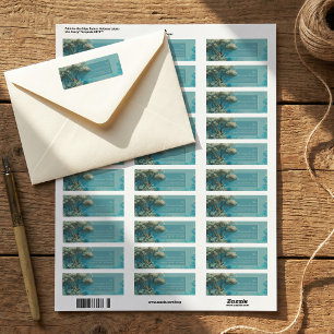 Étiquette Bordure de la forêt enchantée de Teal brumeux
