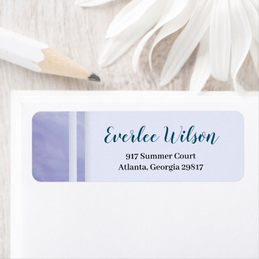 Étiquette Bordure de marbre pourpre (En situation)