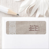 Étiquette Bordure décorative de noeud celtique (En situation)