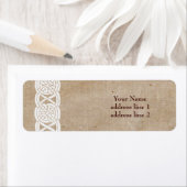 Étiquette Bordure décorative de noeud celtique (En situation)