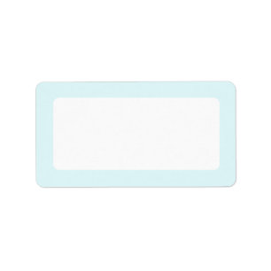 Étiquette Bordure en bleu clair bleu bleu uni