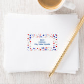 Étiquette Bordure étoile patriotique